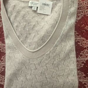 NWT Club Monaco cashmere sweater Size S